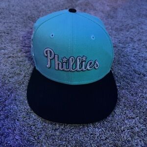 Phillies Teal and Black Cap